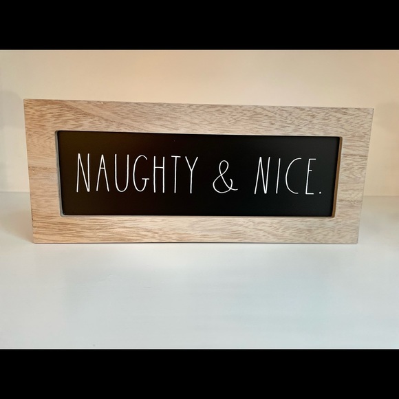 Rae Dunn | Other | Rae Dunn Naughty Nice Sign | Poshmark